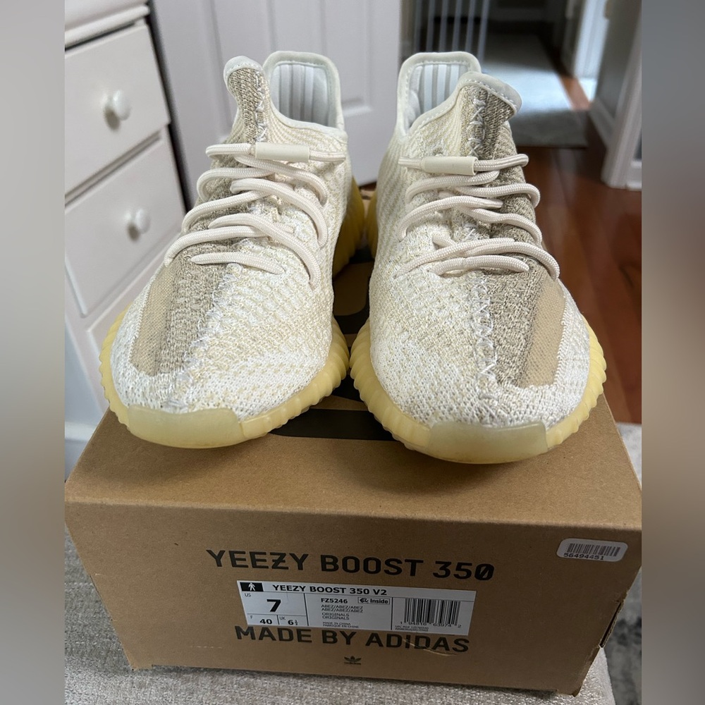 Adidas Yeezy Boost 350 V2 Sneakers - Cream and Tan